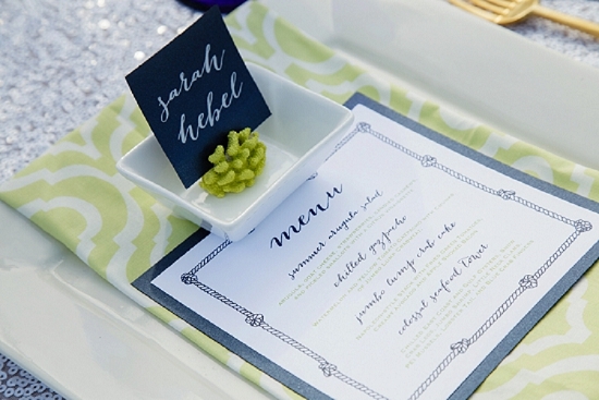 Stationery by The Silver Starfish. Linens by Ultrapom. Shoot design by Scarlet Plan &amp; Design. Image by The Click Chick Photography.