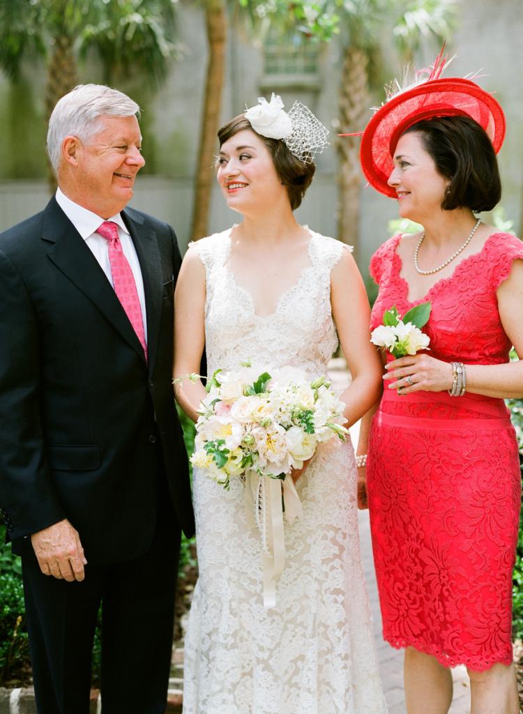 FAMILY AFFAIR: Liz’s parents—both South Carolina natives—attended vendor meetings with the bride, helping her plan a dream Bid Day.
