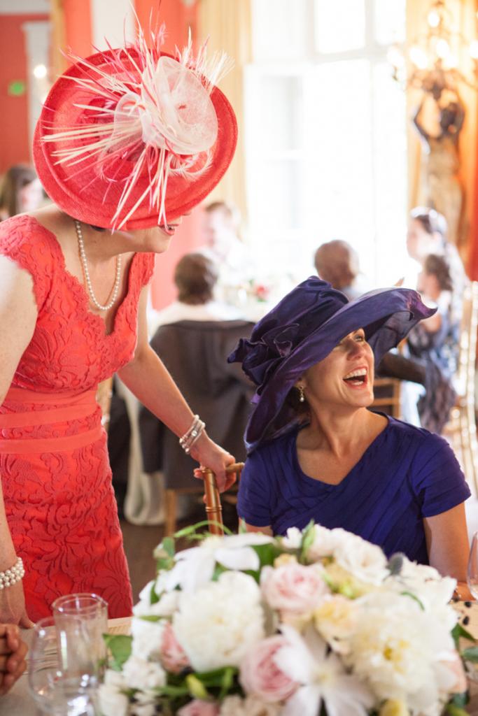HATS OFF: Guests channeled the Downton Abbey feel of the day by wearing traditional hats.