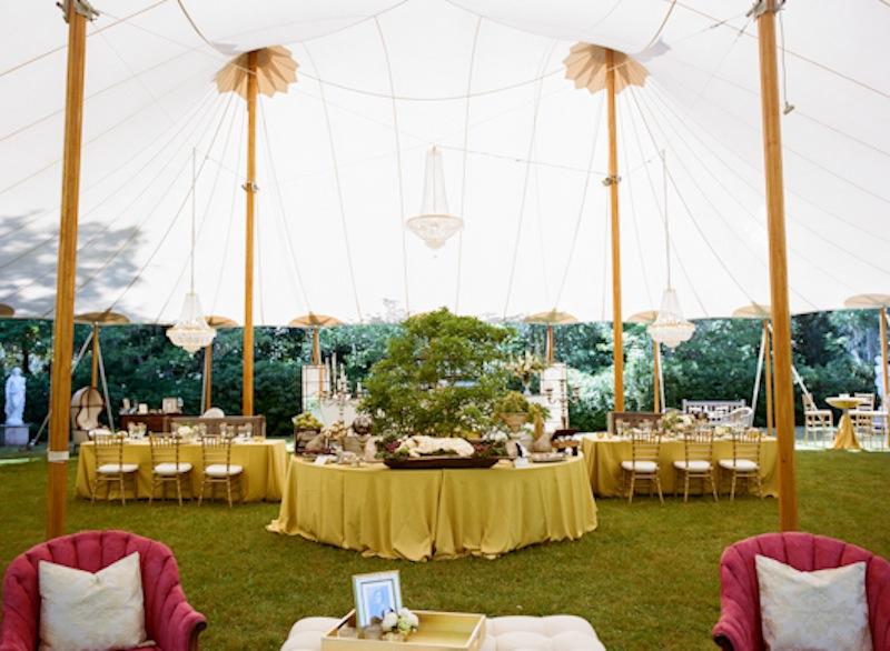 Décor and design by Southern Protocol. Rentals from EventHaus and 428 Main Vintage Rentals. Tent by Sperry Tents Southeast. Photograph by Marni Rothschild Pictures.
