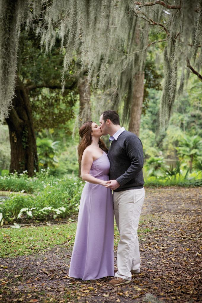 His attire from M. Dumas &amp; Sons. Her attire from LulaKate. Styling by Lindsey Nowak. Hair and makeup by Wedding Hair by Charlotte. Photograph by Leigh Webber at Middleton Place.