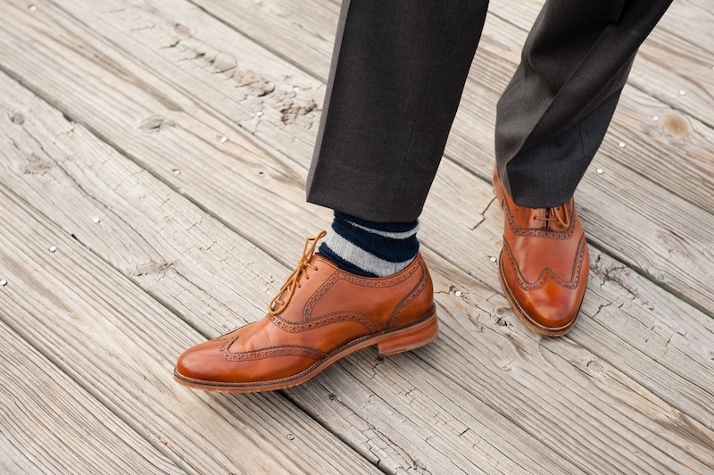 Groom’s attire by Rag &amp; Bone. Image by Hunter McRae Photography.