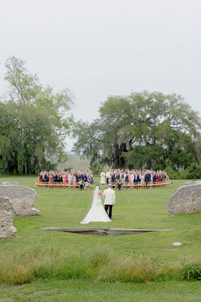 Wedding design and coordination by Katie Huebel of WED. Image by Elisabeth Millay Photography at the Spring Island Tabby Ruins.
