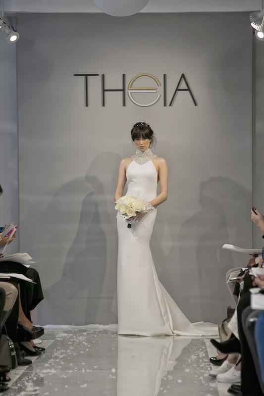 THEIA White Collection&#039;s &quot;Arianna.&quot; Available in Charleston through Gown Boutique of Charleston.
