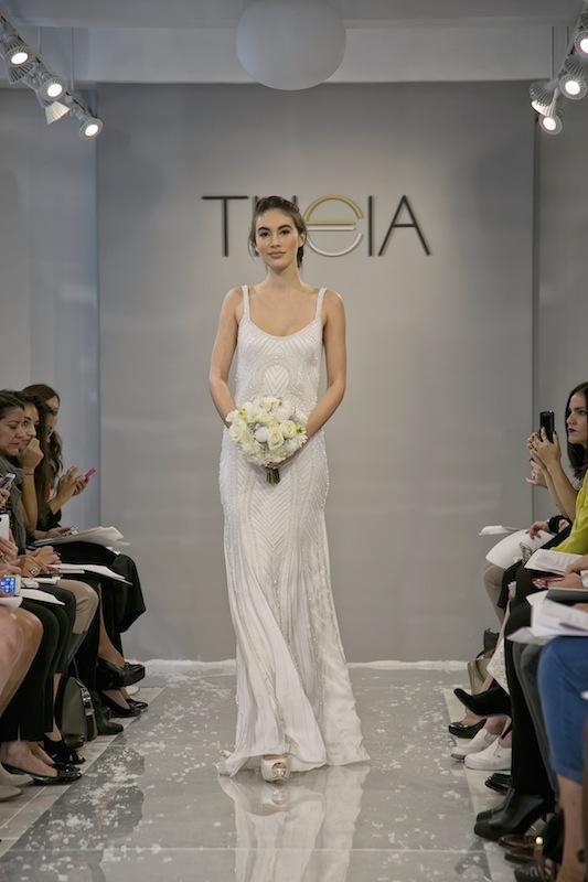 THEIA White Collection&#039;s &quot;Suana.&quot; Available in Charleston through Gown Boutique of Charleston.