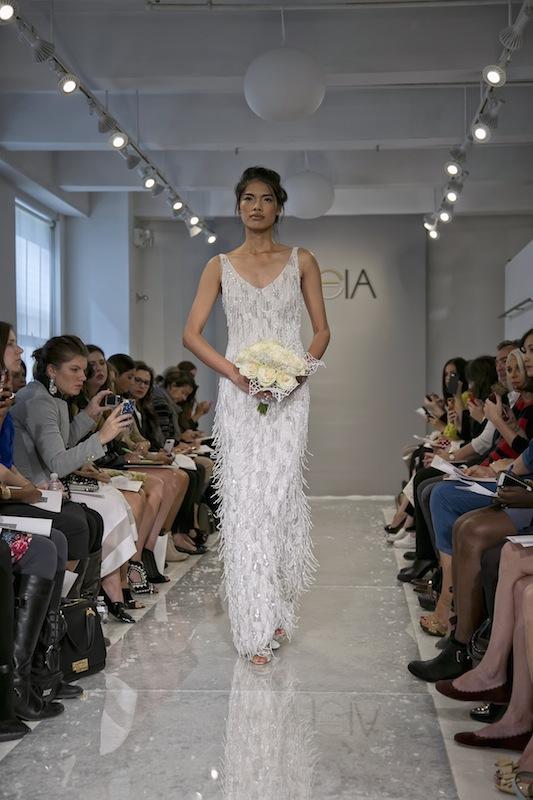 THEIA White Collection&#039;s &quot;Anastas.&quot; Available in Charleston through Gown Boutique of Charleston.