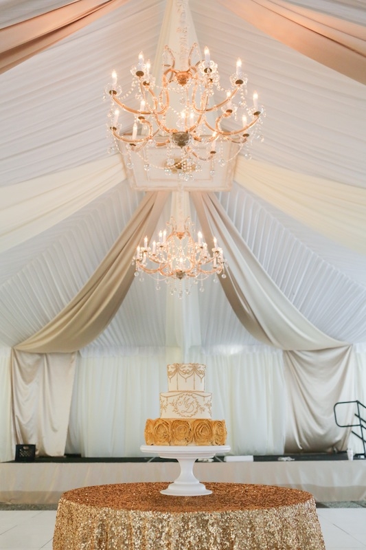 Tent from Snyder Events. Linens by La Tavola. Rentals by EventWorks. Cake by Wedding Cakes by Jim Smeal. Image by The Connellys.