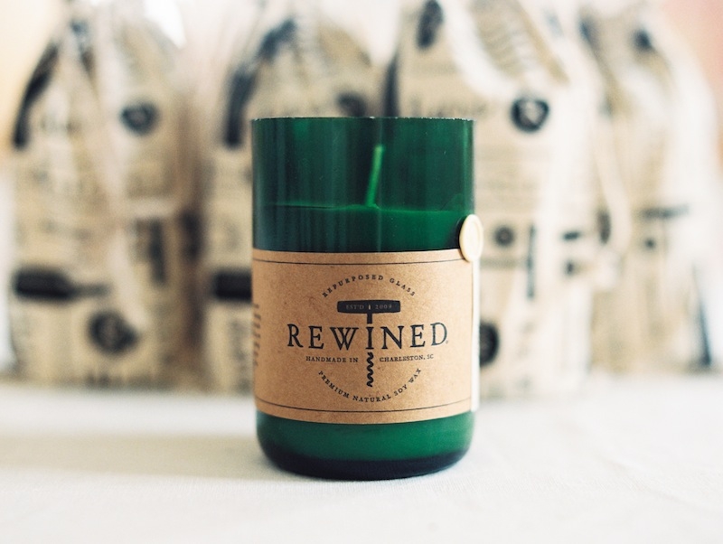 Especially now that fall is in full swing, Rewined Candles makes a superior wedding or shower favor.