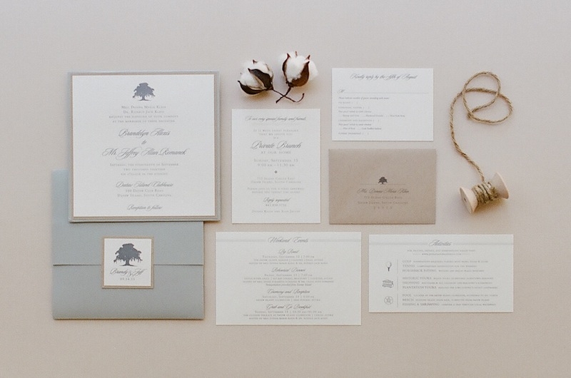 Stationery Suite by Studio R. Image by Ashley Seawell Photography.
