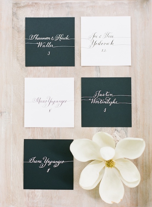 Butler cards by Laura Hooper Calligraphy. Image by KT Merry Photography.