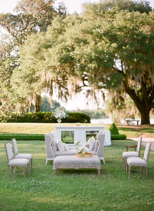 Rentals from Snyder Events. Image by KT Merry Photography at Middleton Place.