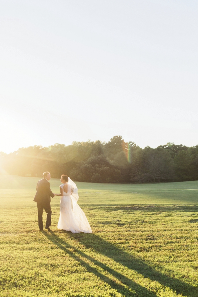 Martha, a disability attorney for the Social Security Administration, and  Charley, a partner in a mortgage trading company, chose the 1670s rice plantation Yeamans Hall Club for their reception because, says Martha, “It’s in such a pretty, natural setting.”