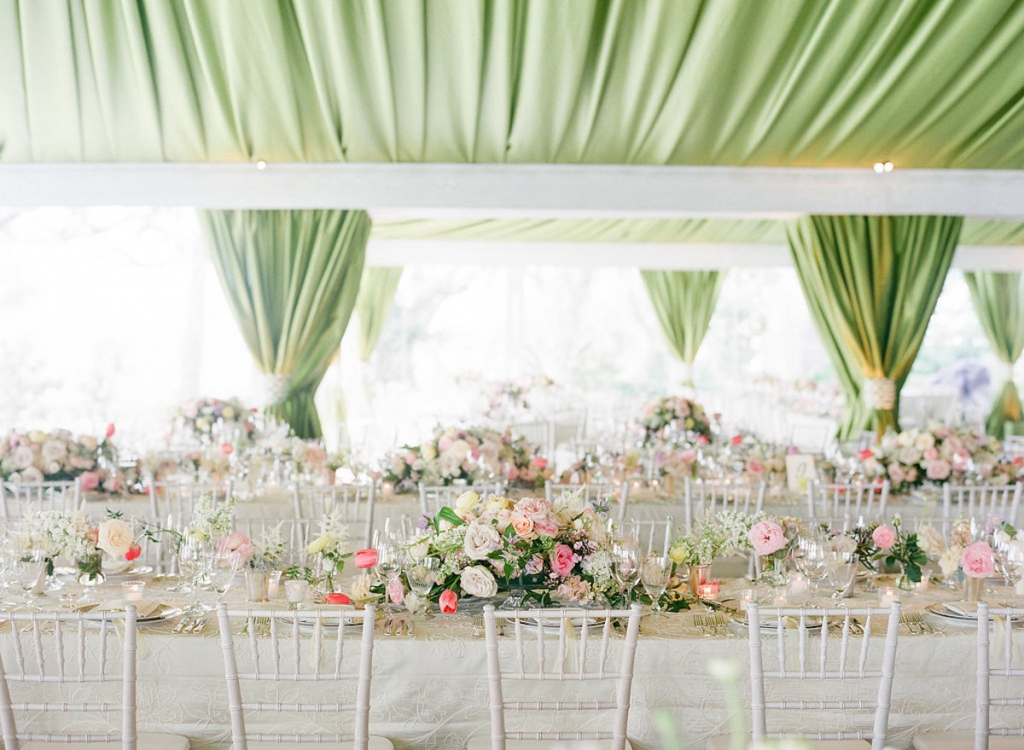 Photograph by Corbin Gurkin. Design by Easton Events. Draping and florals by Blossoms Events.