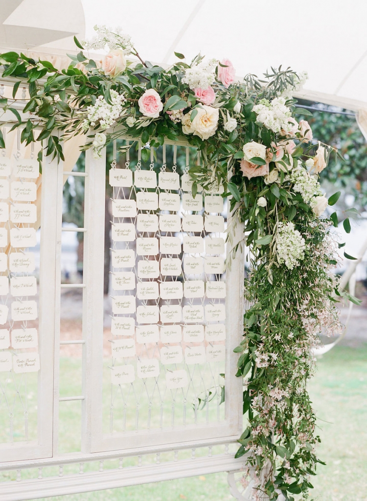 Photograph by Corbin Gurkin. Florals by Blossoms Events. Signage by Dulles Designs--Exquisite Stationery.