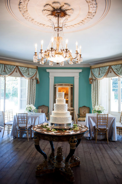Cake by Wedding Cakes by Jim Smeal. Image by Marni Rothschild Pictures at The William Aiken House.