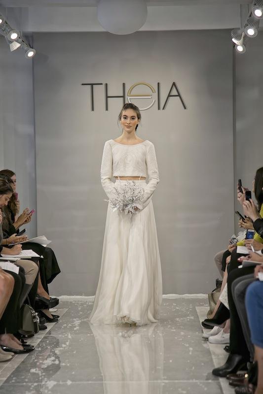 THEIA White Collection&#039;s &quot;Faye.&quot; Available in Charleston through Gown Boutique of Charleston.