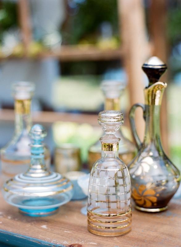 Decanters from Ooh! Events and Polished. Photograph by Marni Rothschild Pictures.