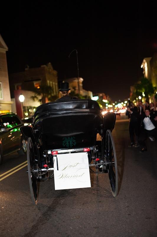Getaway vehicle by Charleston Coach Carriage. Image by Marni Rothschild Pictures.