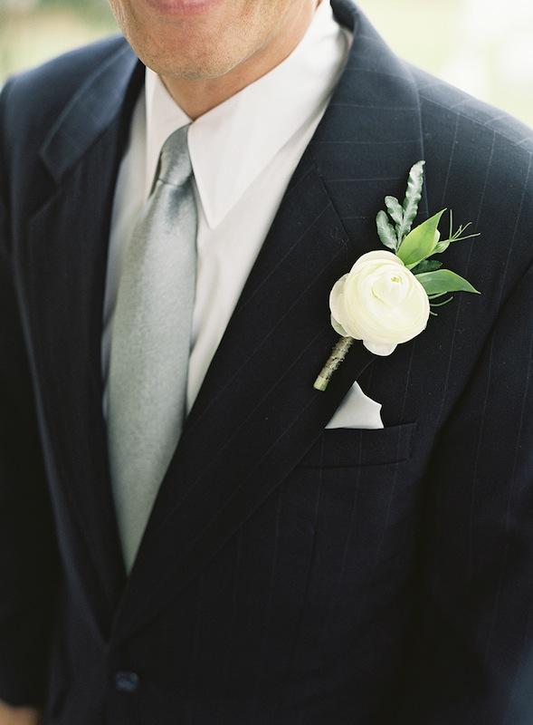 Boutonniere by Sara York Grimshaw Designs. Suit by Burberry. Tie by J.Crew. Image by Virgil Bunao Photography.
