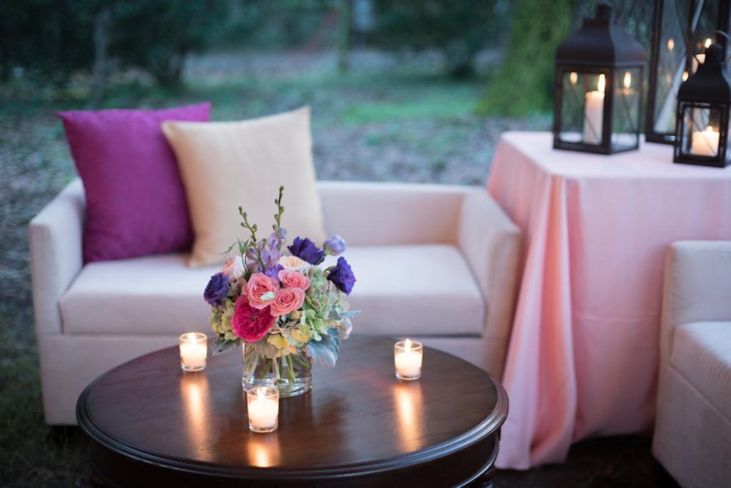 Event design and lounge rentals by Engaging Events. Photograph by Marni Rothschild Pictures at the Legare Waring House.