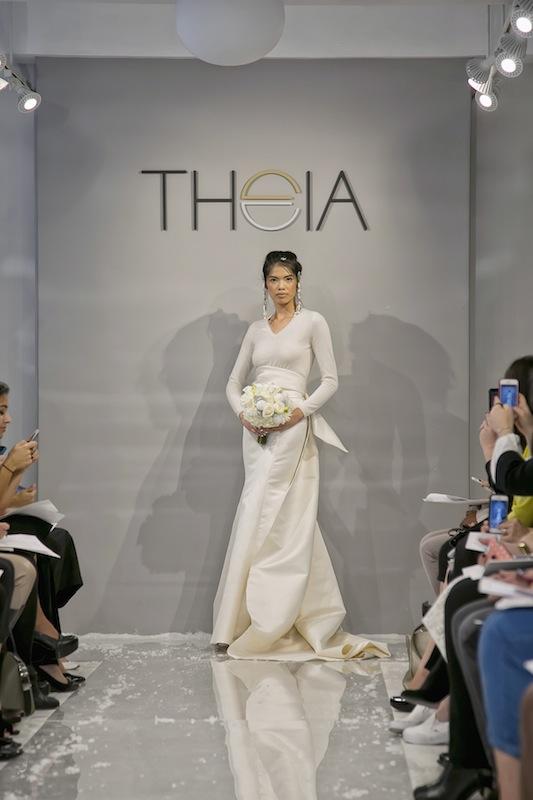 THEIA White Collection&#039;s &quot;Kushi.&quot; Available in Charleston through Gown Boutique of Charleston.
