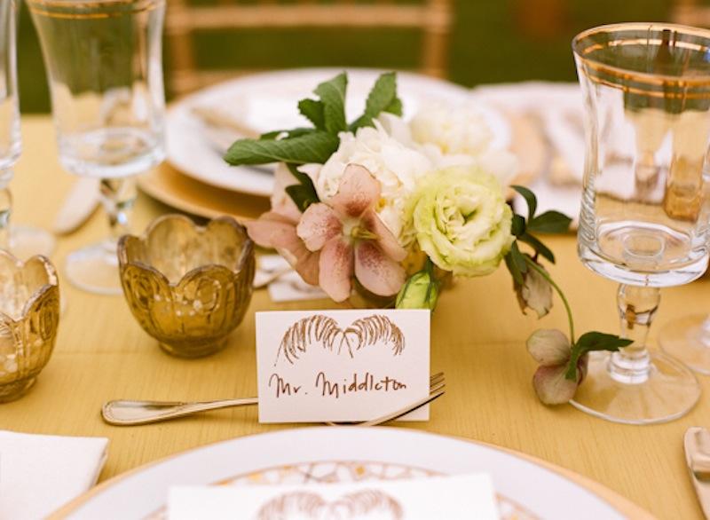 Tabletop by Southern Protocol. Florals by Stems. Place settings and crystal from Polished. Place card Menu by Ancesserie. Photograph by Marni Rothschild Pictures.