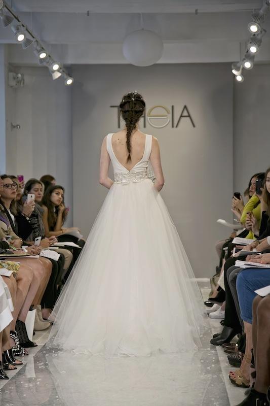 THEIA White Collection&#039;s &quot;Victoria.&quot; Available in Charleston through Gown Boutique of Charleston.