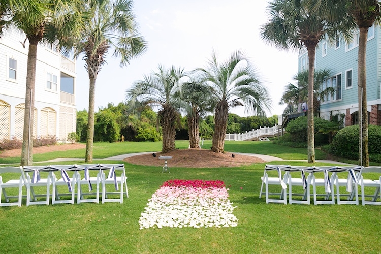 Wedding and floral design by Haley Kelly of A Charleston Bride. Image by Dana Cubbage Weddings at Wild Dunes Resort.