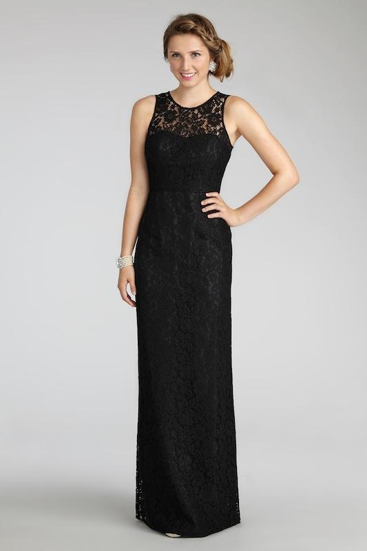 Donna Morgan&#039;s &quot;Harper&quot; in Black. Available in Charleston through Bella Bridesmaids.