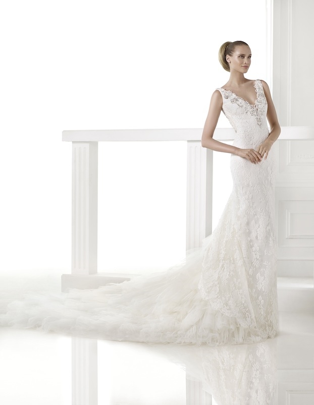 Pronovias&#039; &quot;Camai.&quot; Available in Charleston through Gown Boutique of Charleston.