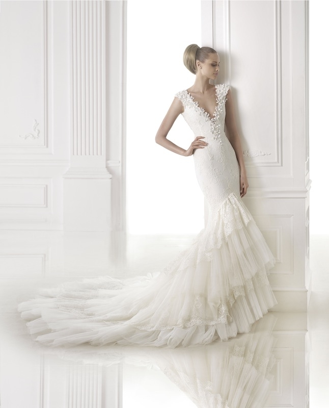 Pronovias&#039; &quot;Cameron.&quot; Available in Charleston through Gown Boutique of Charleston.