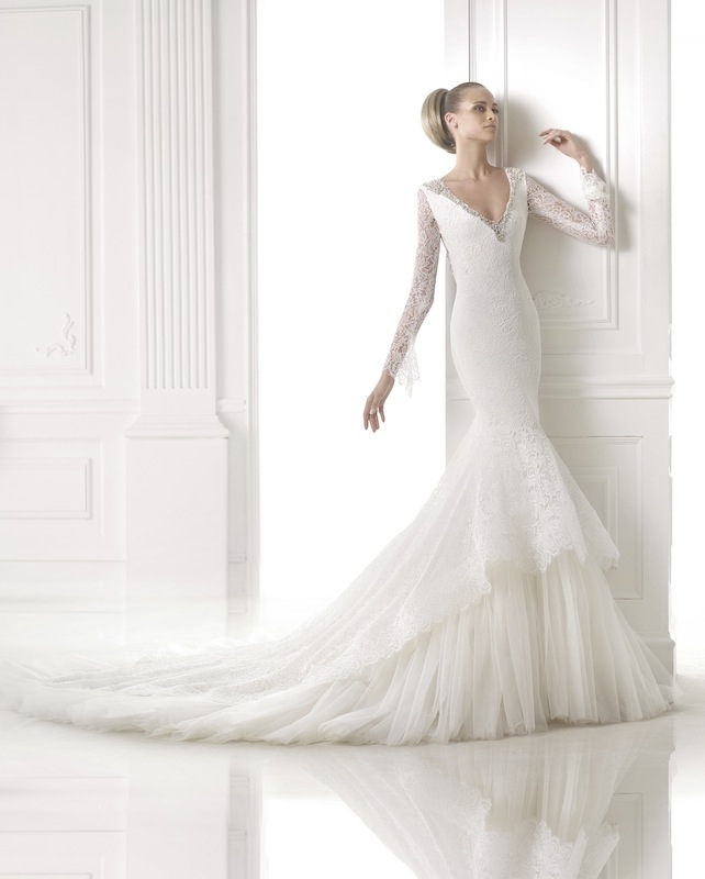 Pronovias&#039; &quot;Campanilla.&quot; Available in Charleston through Gown Boutique of Charleston.