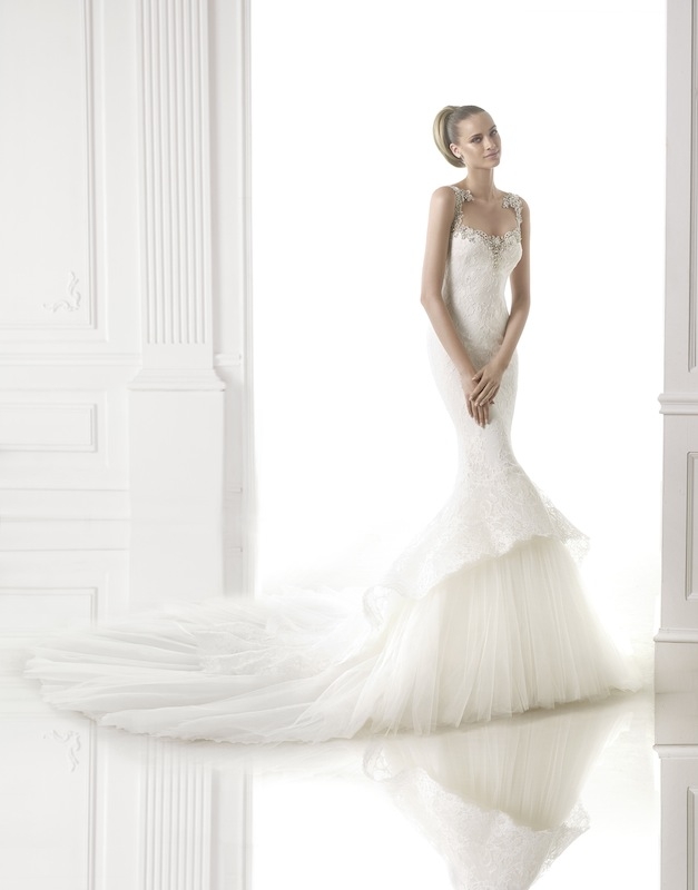 Pronovias&#039; &quot;Canace.&quot; Available in Charleston through Gown Boutique of Charleston.