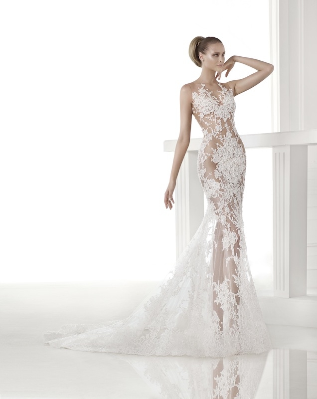 Pronovias&#039; &quot;Caraola.&quot; Available in Charleston through Gown Boutique of Charleston.