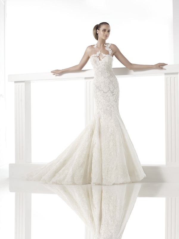 Pronovias&#039; &quot;Carezza.&quot; Available in Charleston through Gown Boutique of Charleston.