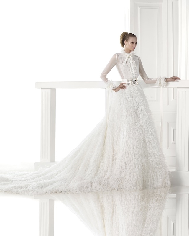 Pronovias&#039; &quot;Carmit.&quot; Available in Charleston through Gown Boutique of Charleston.
