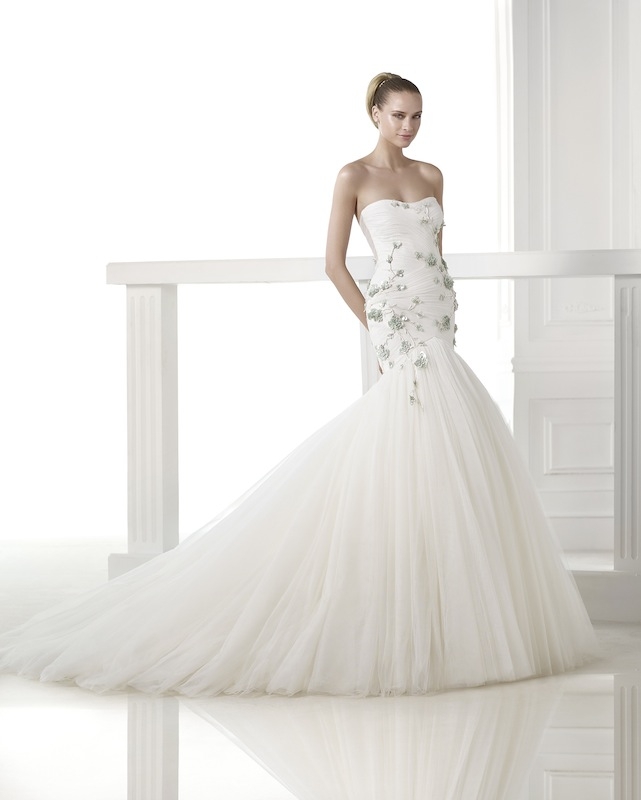 Pronovias&#039; &quot;Casilda.&quot; Available in Charleston through Gown Boutique of Charleston.