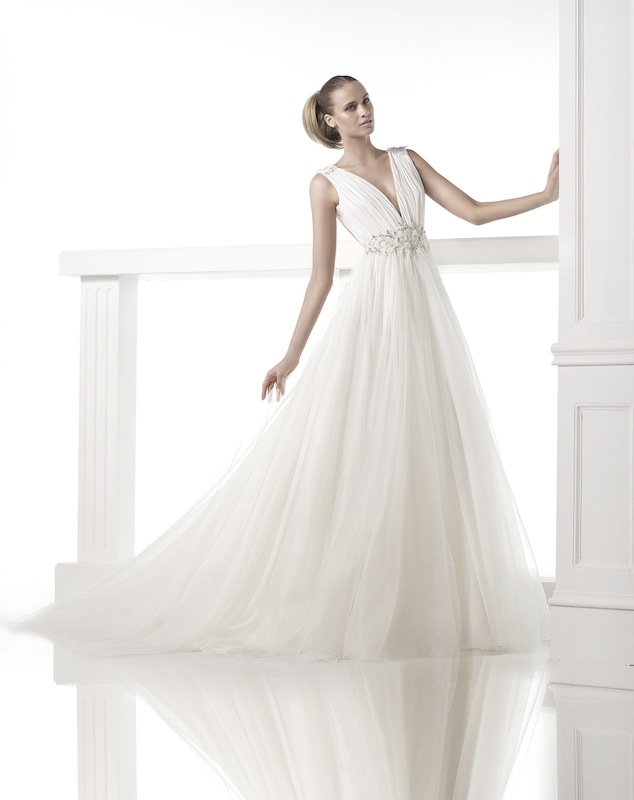 Pronovias&#039; &quot;Castillejo.&quot; Available in Charleston through Gown Boutique of Charleston.