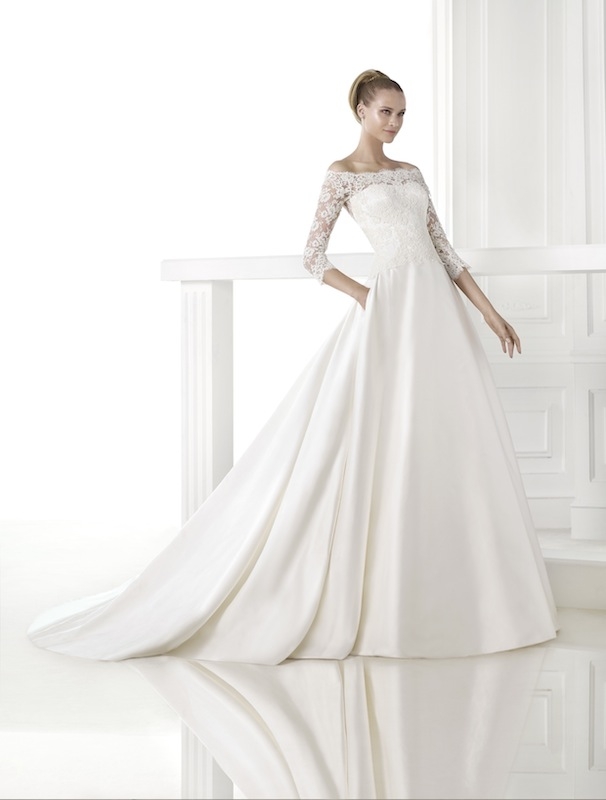 Pronovias&#039; &quot;Celandia.&quot; Available in Charleston through Gown Boutique of Charleston.