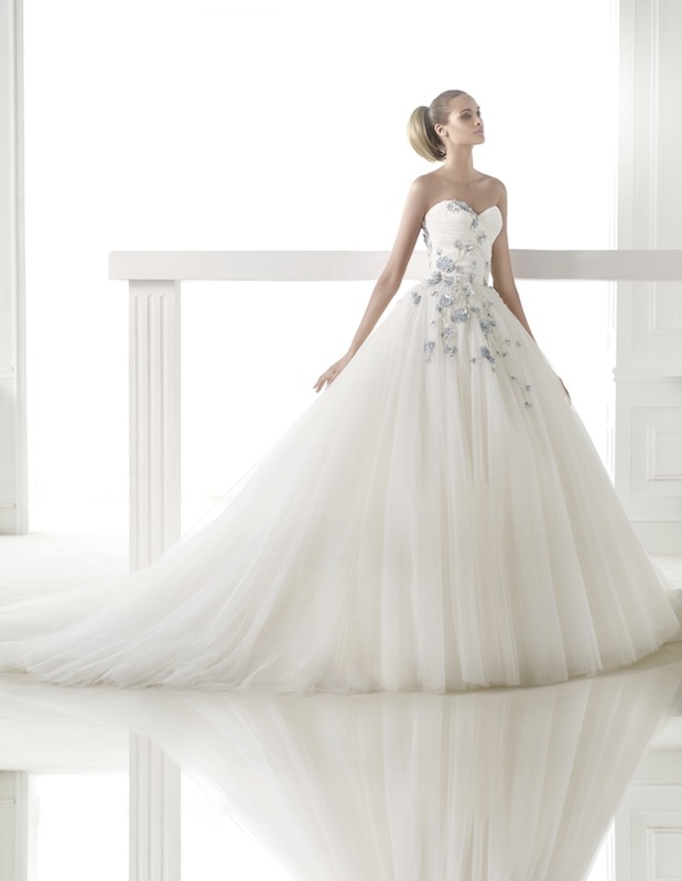 Pronovias&#039; &quot;Cerelia.&quot; Available in Charleston through Gown Boutique of Charleston.