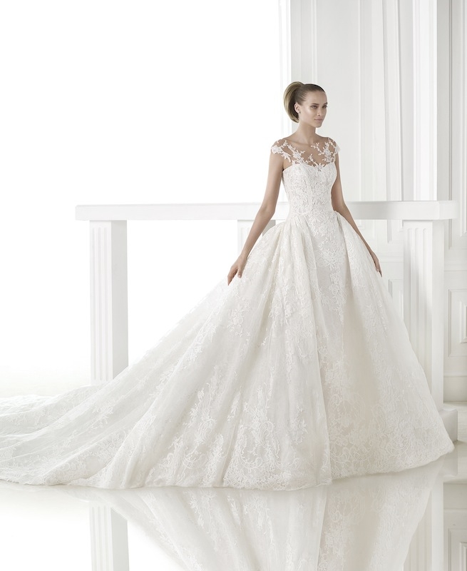 Pronovias&#039; &quot;Cesira.&quot; Available in Charleston through Gown Boutique of Charleston.