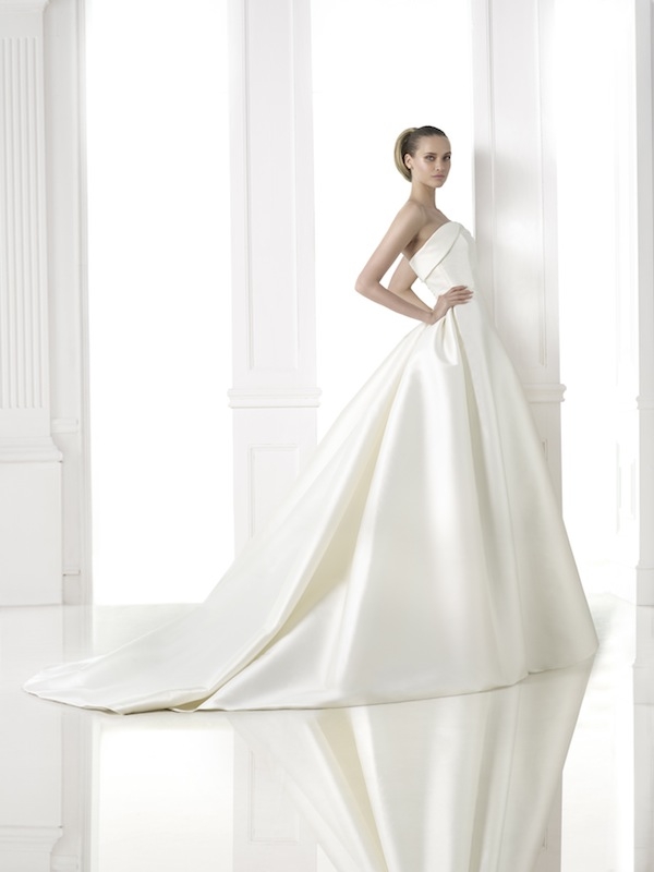 Pronovias&#039; &quot;Chandra.&quot; Available in Charleston through Gown Boutique of Charleston.