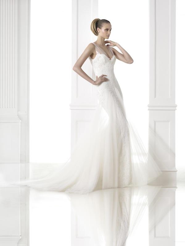 Pronovias&#039; &quot;Charlene.&quot; Available in Charleston through Gown Boutique of Charleston.