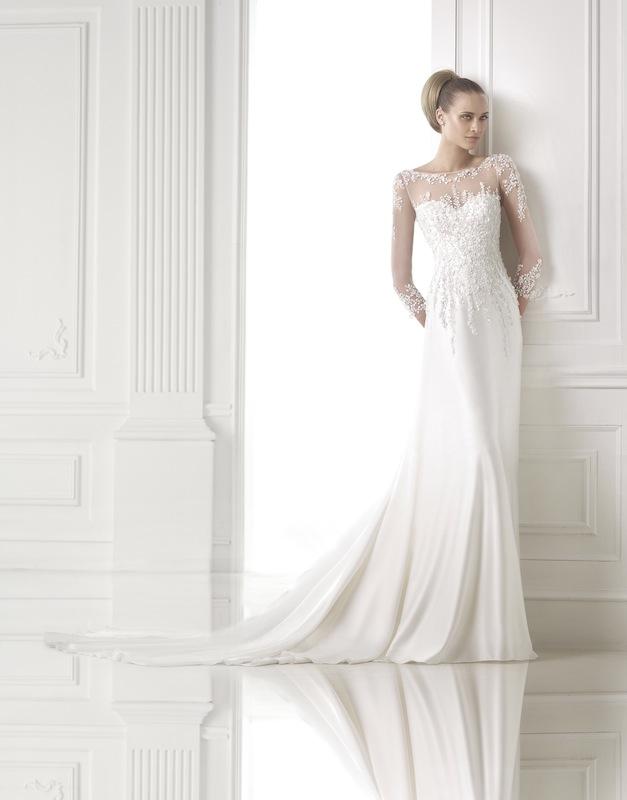 Pronovias&#039; &quot;Cirenia.&quot; Available in Charleston through Gown Boutique of Charleston.