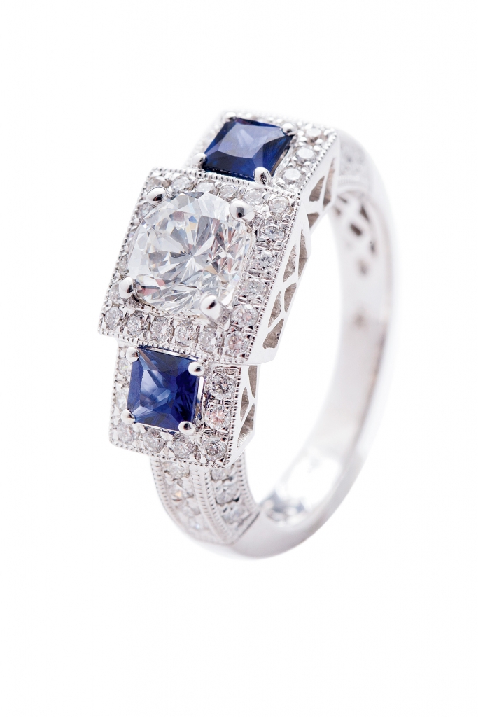 sapphire and diamond ring from Kiawah Fine Jewelry