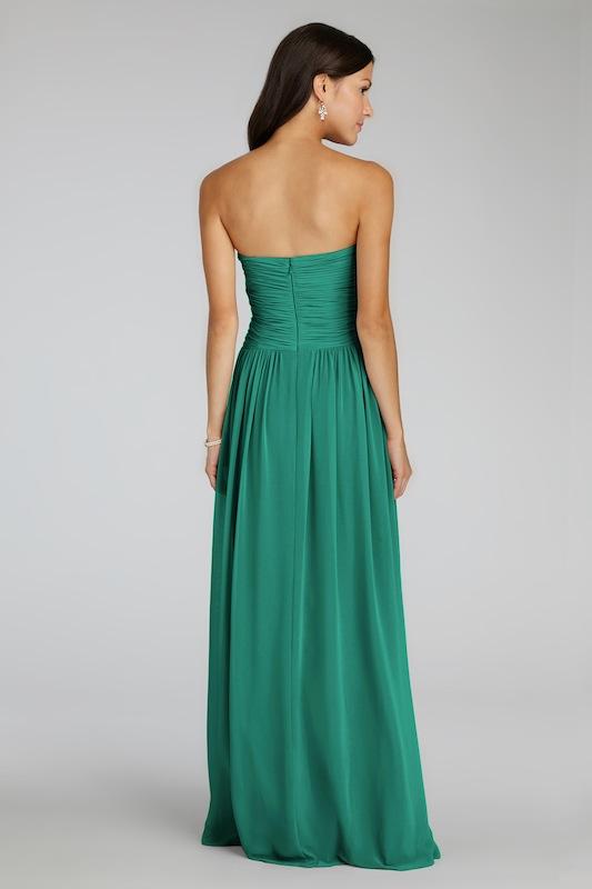 Donna Morgan&#039;s &quot;Audrey&quot; in Emerald. Available in Charleston through Bella Bridesmaids.