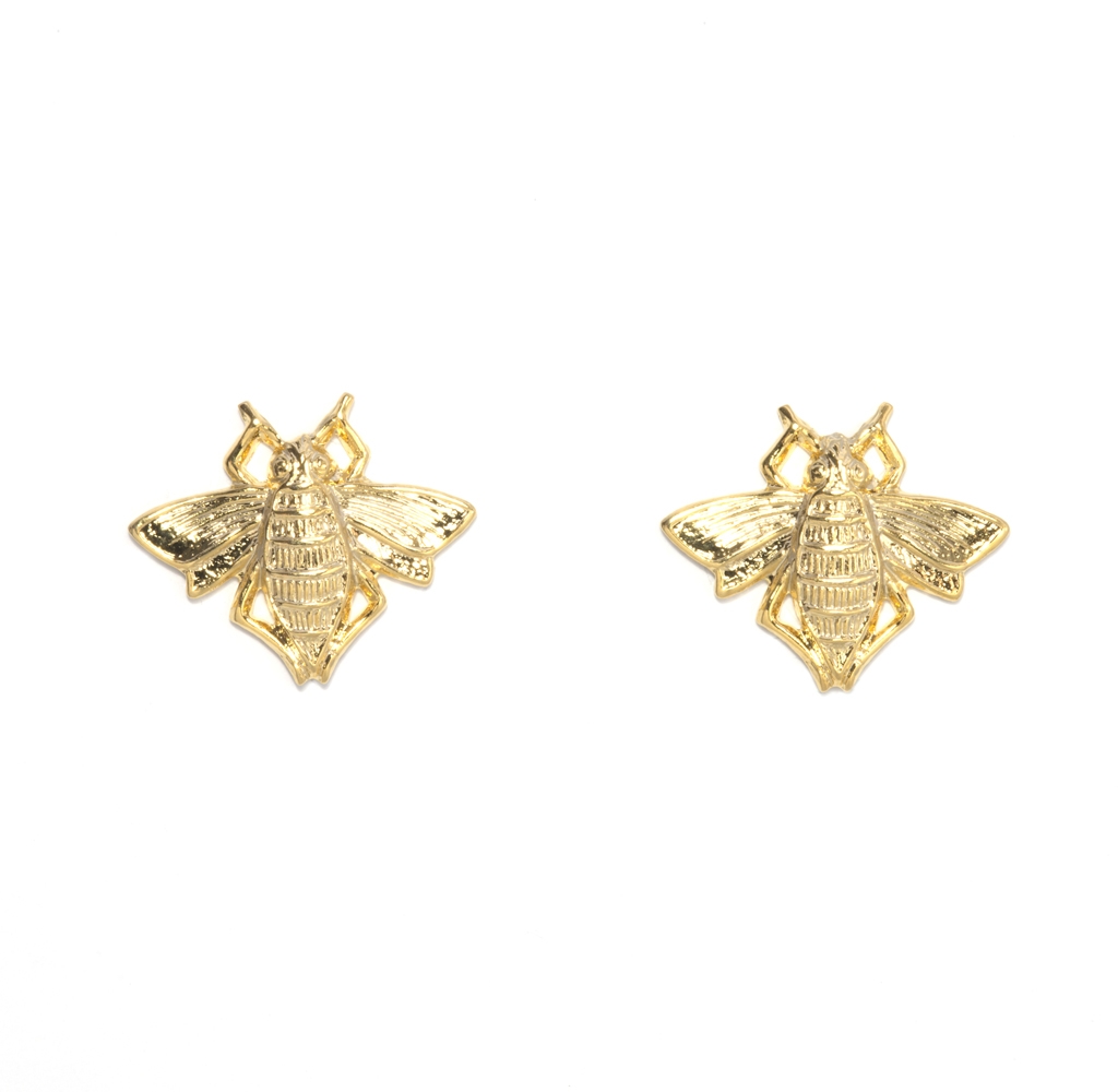 Stud bee earrings ($60)