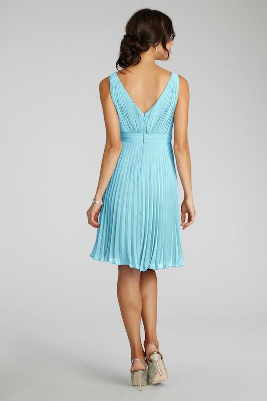 Donna Morgan&#039;s &quot;Greta&quot; in Gulf Stream. Available in Charleston through Bella Bridesmaids.