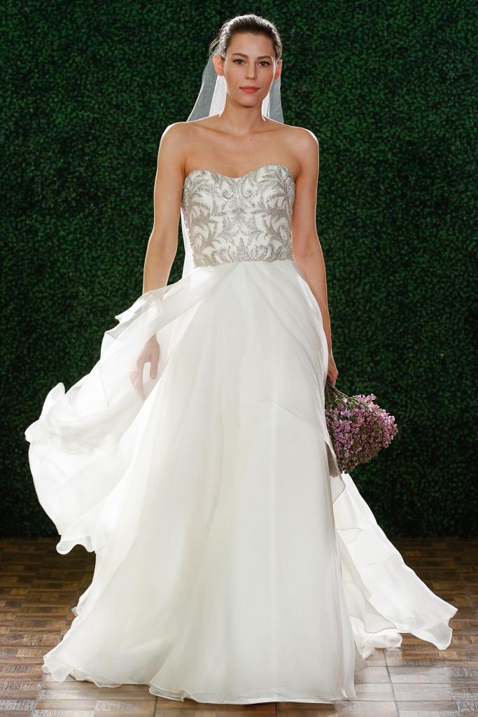 Watters Bride&#039;s &quot;Daniela.&quot; Available in Charleston through Bridal House of Charleston and Jean&#039;s Bridal.