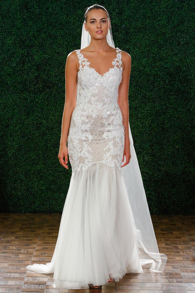 Watters Bride&#039;s &quot;Cinzia.&quot; Available in Charleston through Bridal House of Charleston and Jean&#039;s Bridal.